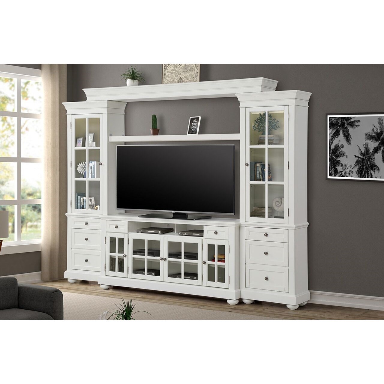 Paramount Furniture Cape Cod Cottage 3 Piece Entertainment Wall Reeds